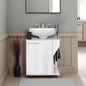Under Sink Storage 24.4" H, 1 Door, 2 Shelves, 4 Legs, White - Bathroom