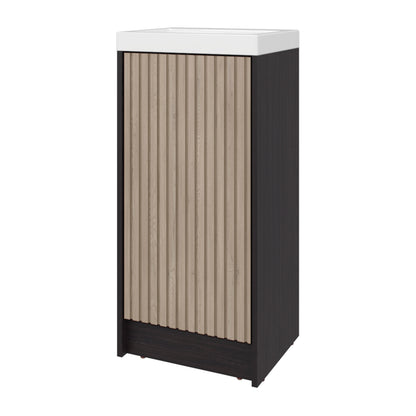 Black Bathroom Vanity - 32" Modern Storage