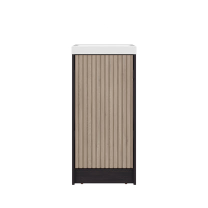 Black Bathroom Vanity - 32" Modern Storage