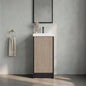 Cary Floor Bathroom 32" H, One Door and Two Interior Shelve, Black Wengue