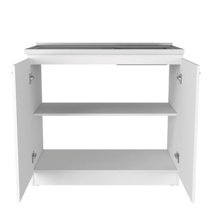 Freestanding Sink Cabinet - White Engineered Wood