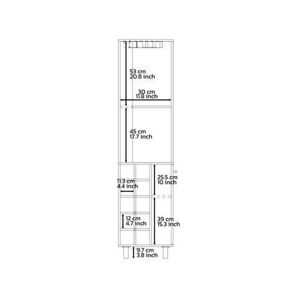 Corner Bar Cabinet - 2 Shelves, 10 Wine Racks for Living Room