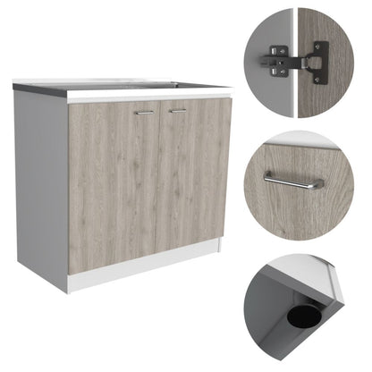 Freestanding Sink Cabinet - 20.5" Wide, Multicolor Engineered Wood