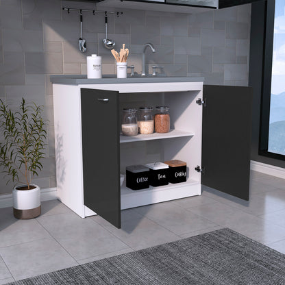 Multicolor Bathroom Vanity with Sink - 20.5"W x 39.3"D x 35.4"H