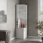Corner Bar Cabinet, Double Door Cabinet, Glass Rack, Eight Built-in Wine Rack