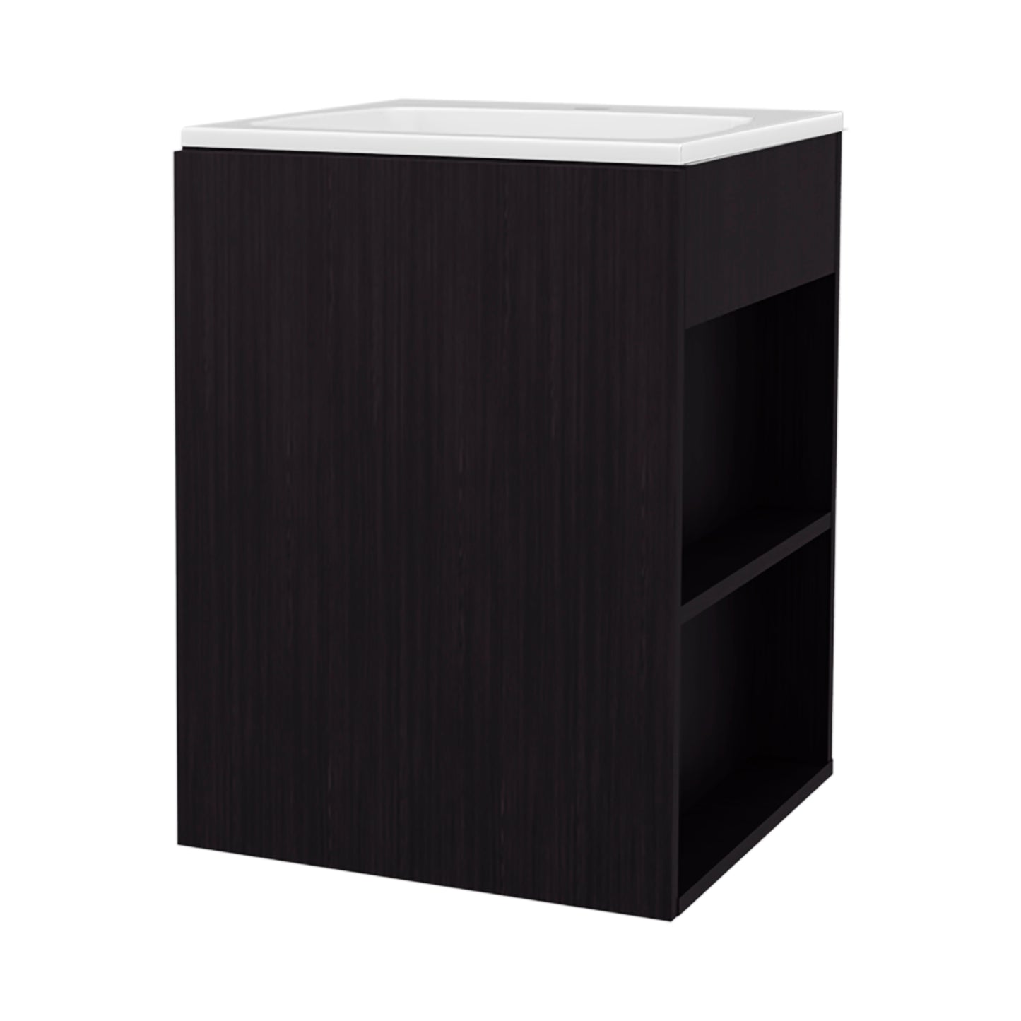 Black Bathroom Vanity - 23.7" H, Storage & Modern Style