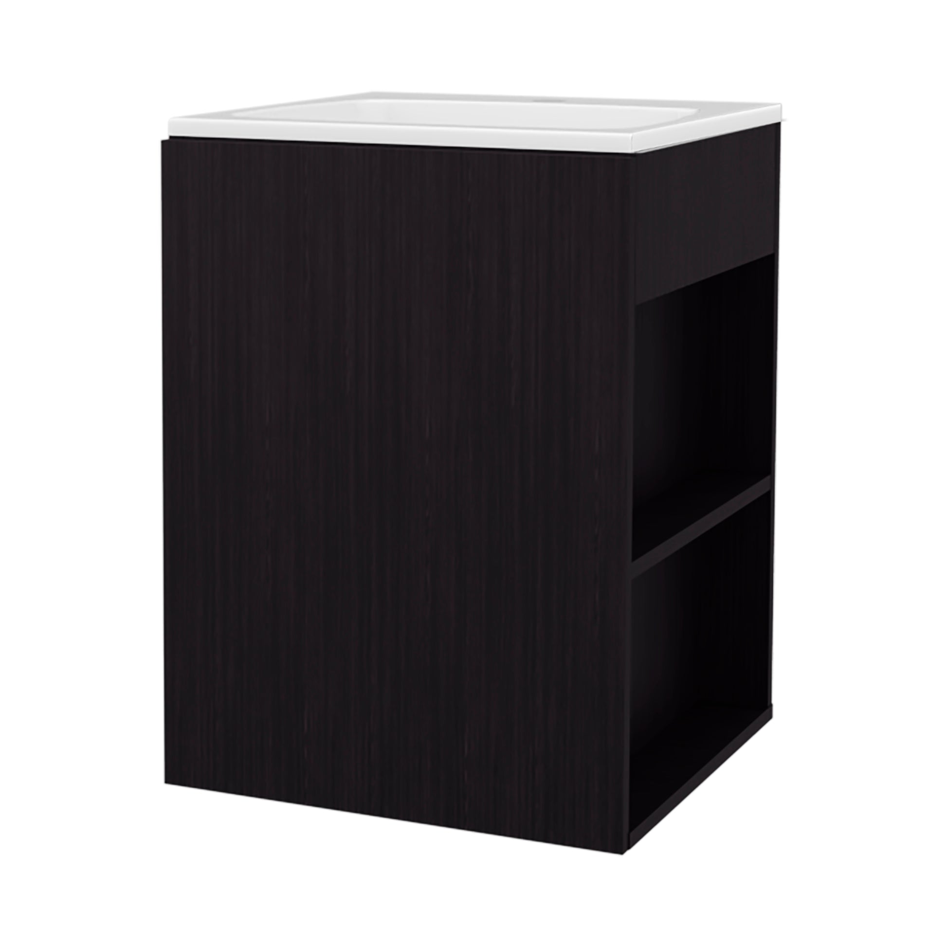 Black Bathroom Vanity - 23.7" H, Storage & Modern Style