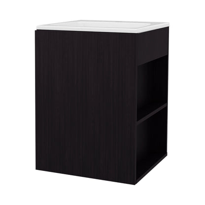 Black Bathroom Vanity - 23.7" H, Storage & Modern Style