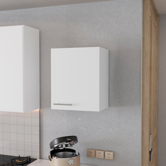 So- Hi Wall Cabinet in Melamine with One Door, White