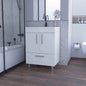 Othello Single Bathroom Vanity, Double Door Cabinet,One Drawer
