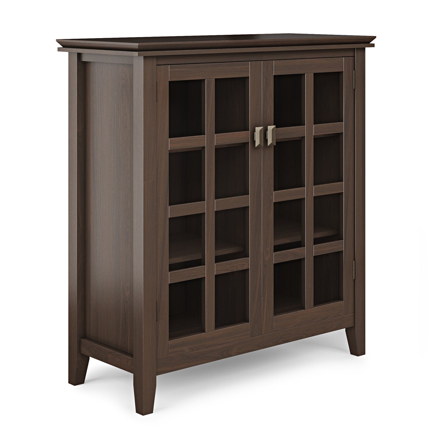 Artisan 38 inch Wide Solid Wood Medium Storage Cabinet in Tobacco Brown