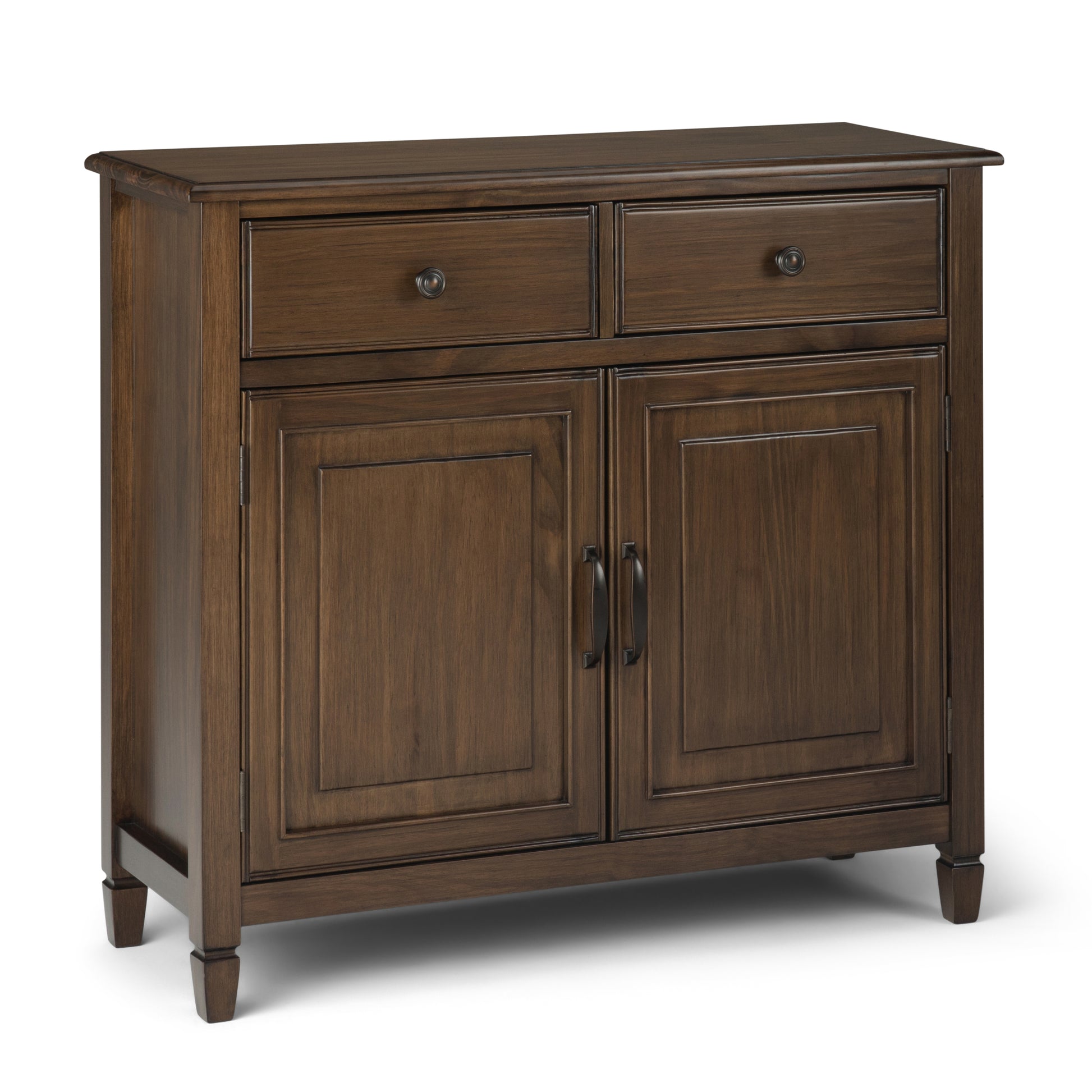 Connaught Solid Wood Entryway Storage Cabinet in Rustic Natural Aged Brown