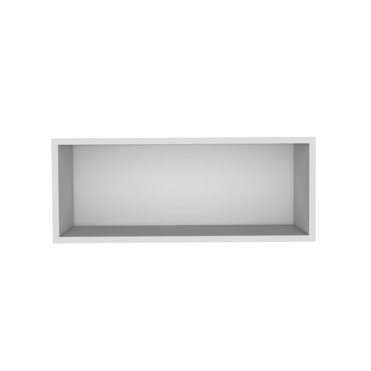 30" White Open Wall Cabinet - Storage Shelf for Living Room