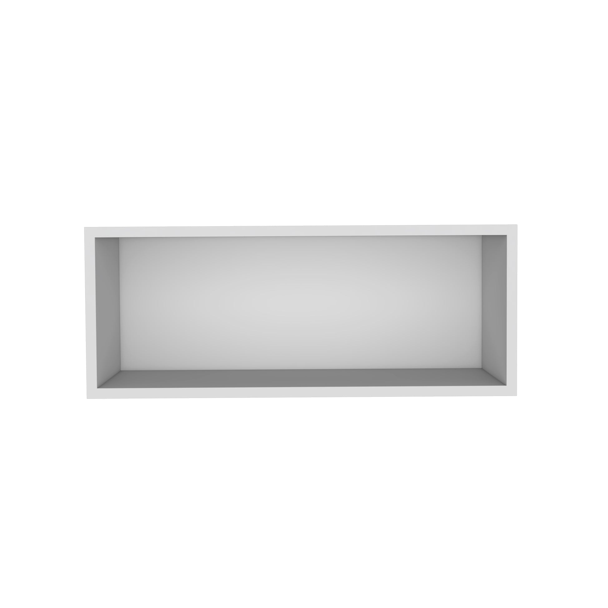30" White Open Wall Cabinet - Storage Shelf for Living Room