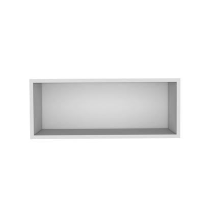 30" White Open Wall Cabinet - Storage Shelf for Living Room