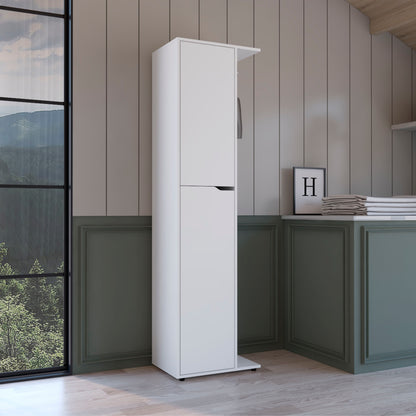 Austin Storage Broom Closet White