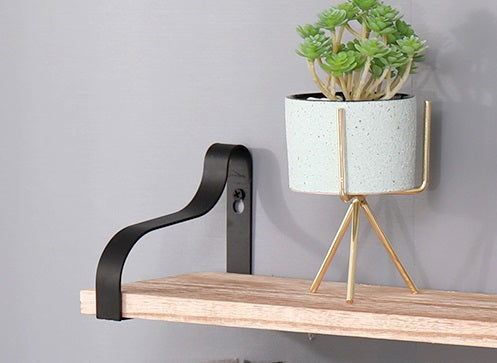 Floating Shelves Set of 3 - Natural Wood Wall Mounted Display Shelves