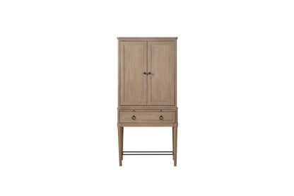 Bar Cabinet in Sand Colored Finish