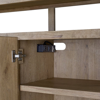 72" Knotty Oak Console Table - Solid Wood MDF
