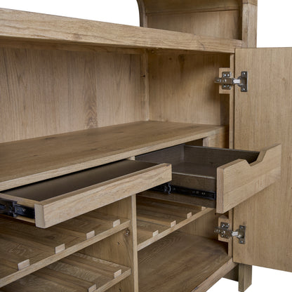 72" Knotty Oak Console Table - Solid Wood MDF