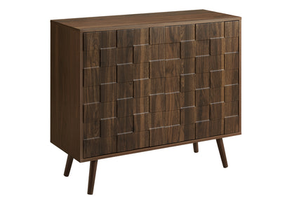 Dark Walnut Accent Chest Sideboard, 35.5" Wide Storage Cabinet for Living Room