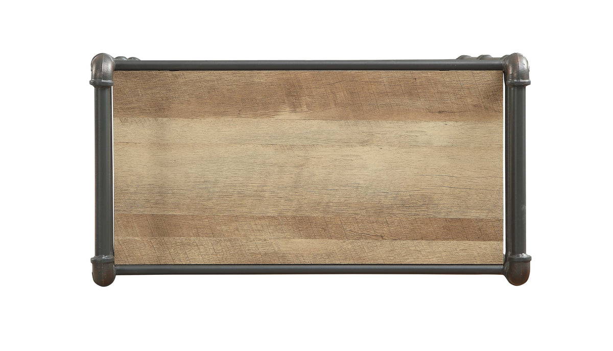 Gray Oak Bookshelf - 23" x 13" Display Shelf for Living Room