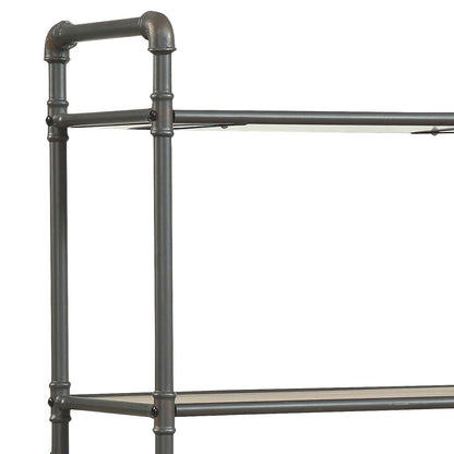 Gray Oak Bookshelf - 23" x 13" Display Shelf for Living Room