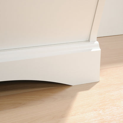 White 2-Shelf Bookcase for Kids Room Storage for Living Room