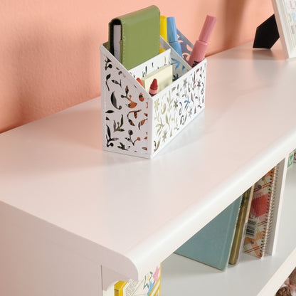 White 2-Shelf Bookcase for Kids Room Storage for Living Room