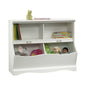 Bookcase Footboard with Storage, White finish