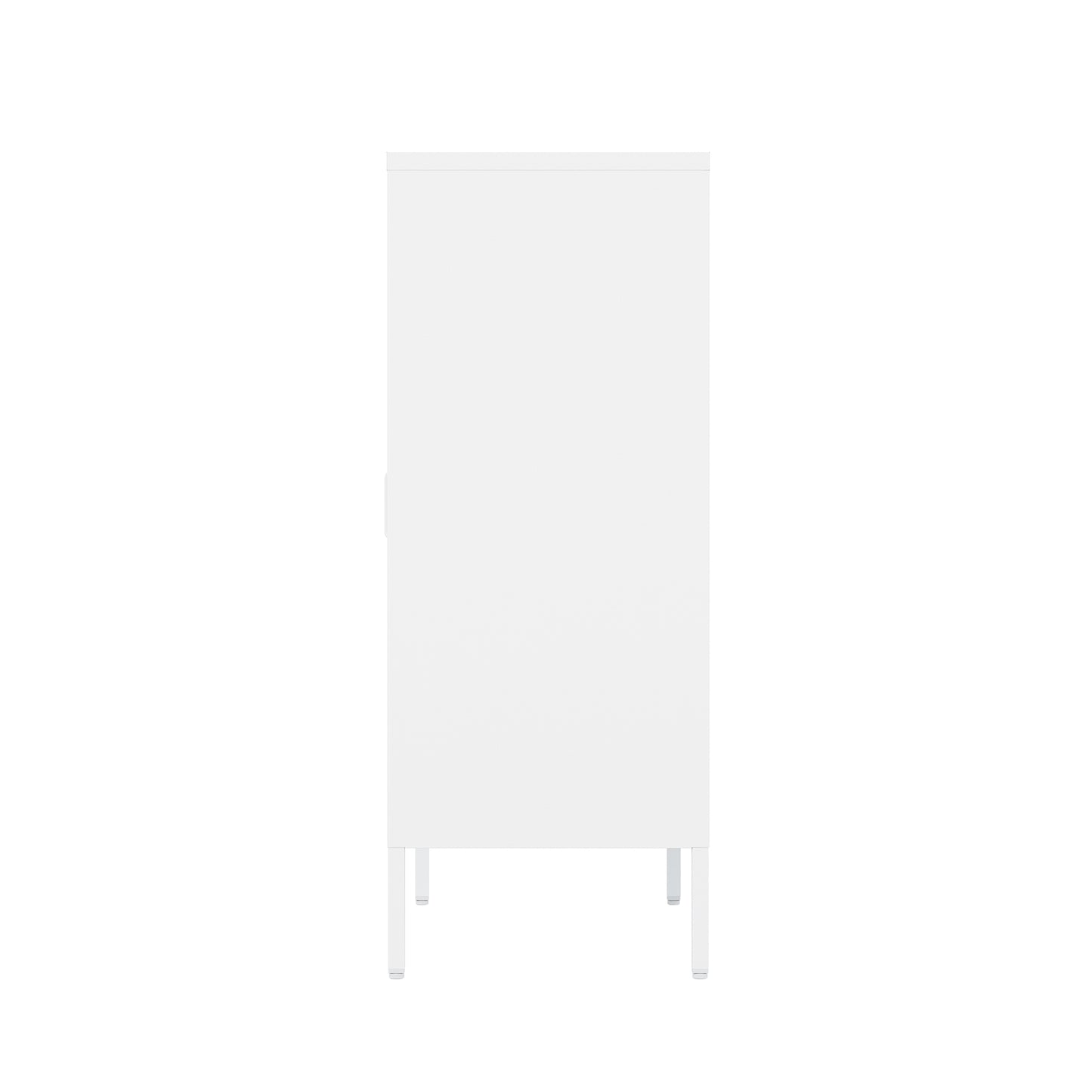 White Steel Accent Cabinet - 31.5" Storage Cabinet