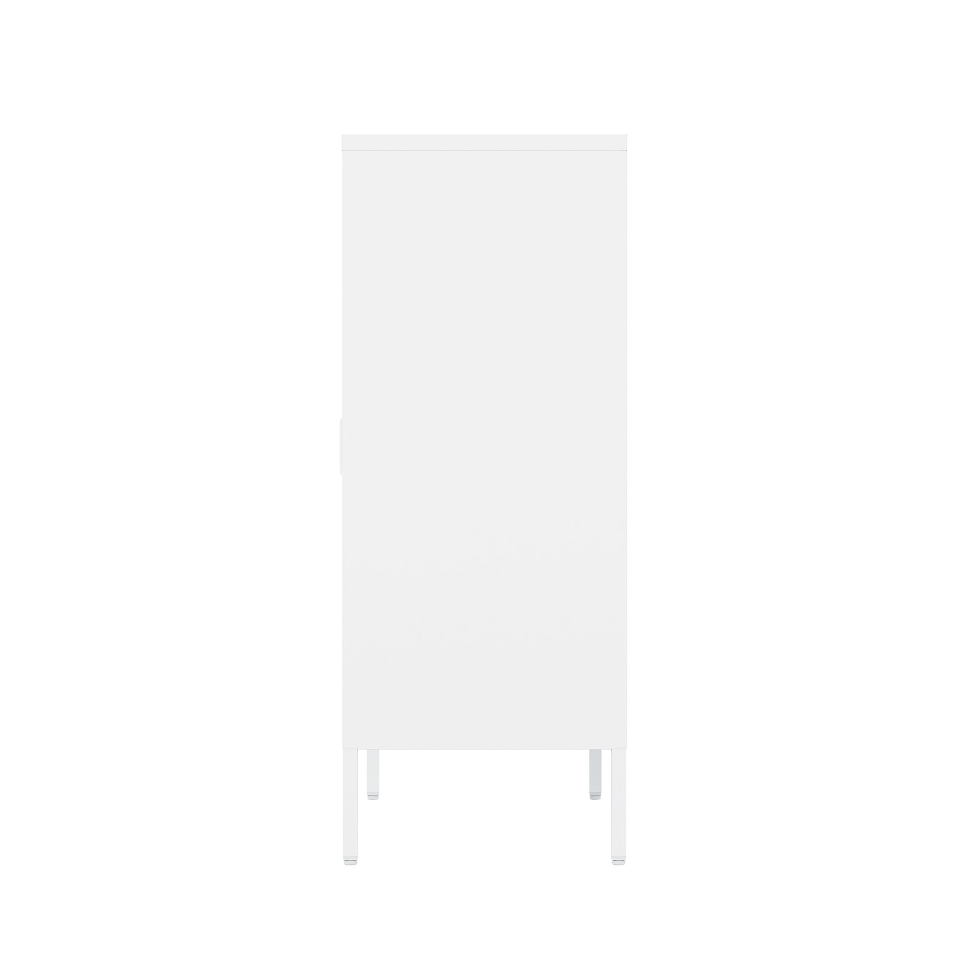 White Steel Accent Cabinet - 31.5" Storage Cabinet