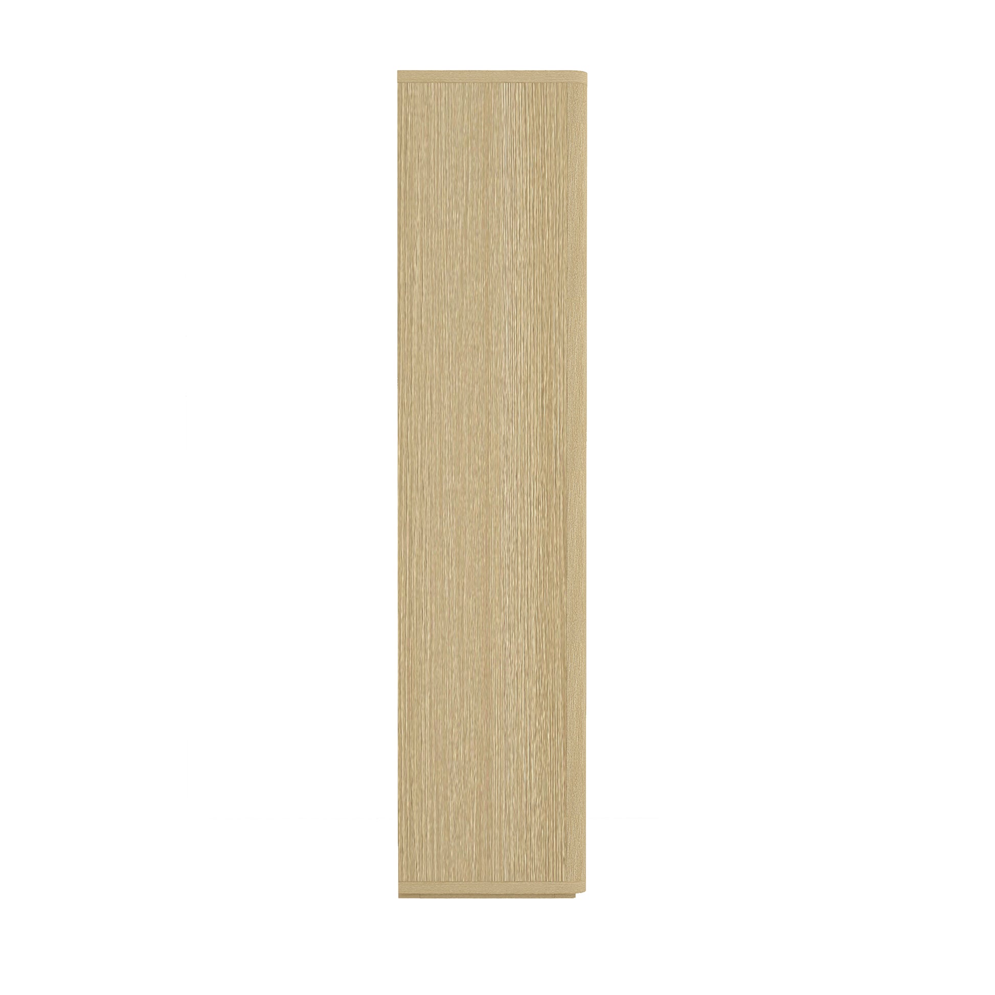 Natural Oak Bookcase Cabinet - 38" Storage