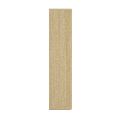 Natural Oak Bookcase Cabinet - 38" Storage
