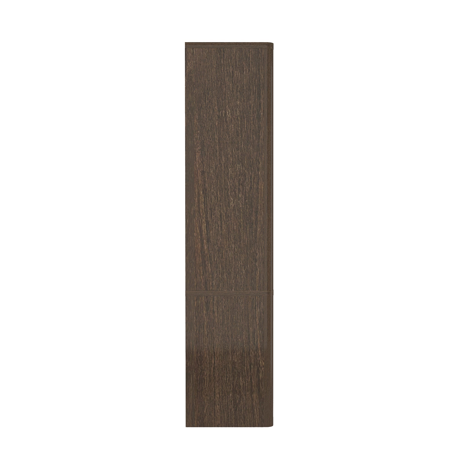 Walnut Bookcase Cabinet - 40.2" Storage