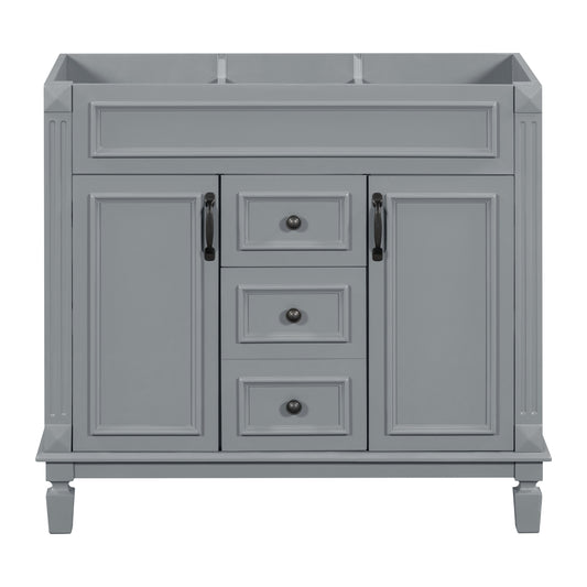 36'' Bathroom Vanity without Top Sink, Cabinet only, Modern Bathroom Storage Cabinet with 2 Soft Closing Doors