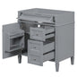 30'' Bathroom Vanity without Top Sink, Modern Bathroom Storage Cabinet with 2 Drawers and a Tip-out Drawer (NOT INCLUDE BASIN)