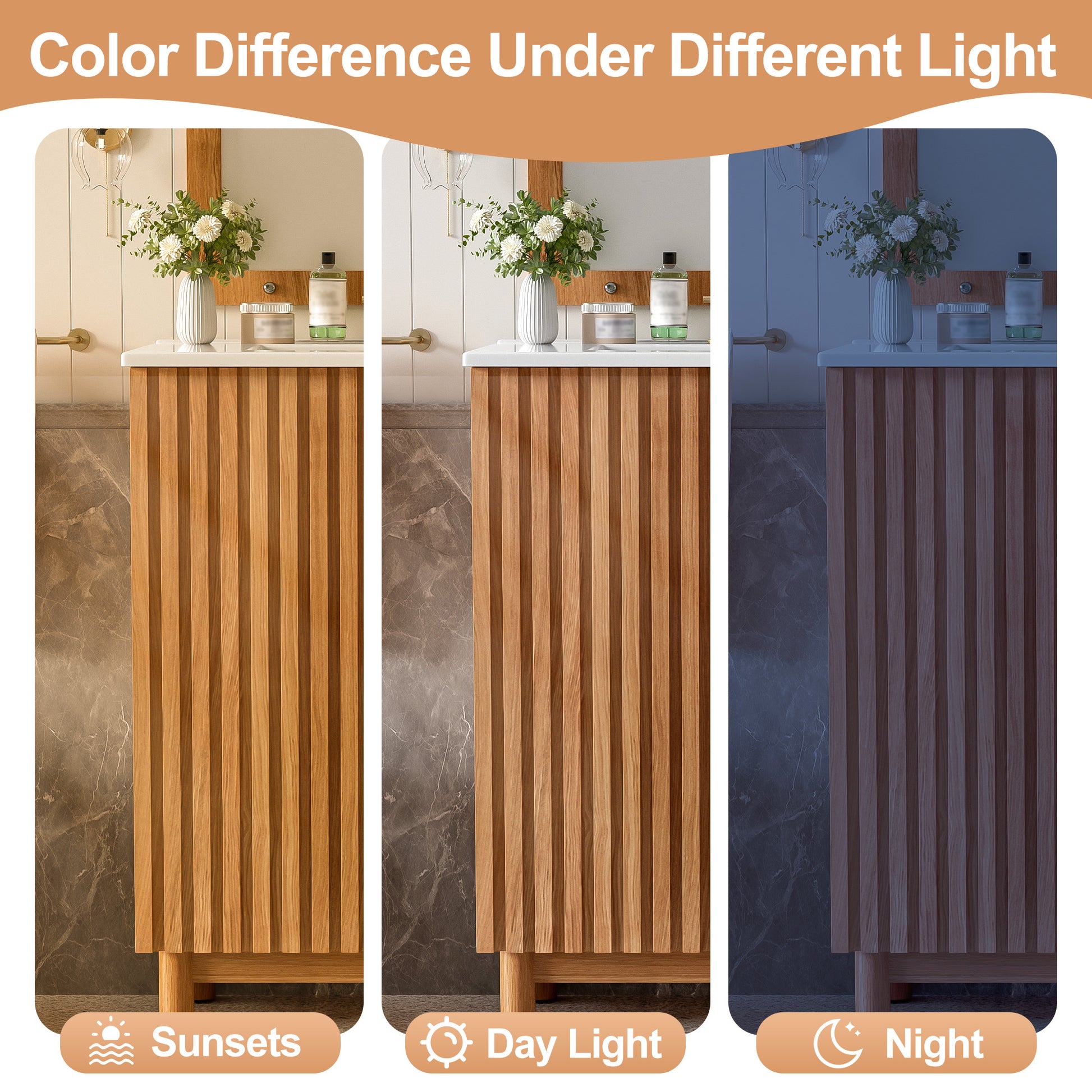 Traditional Wood Bathroom Vanity - 29.9" Storage
