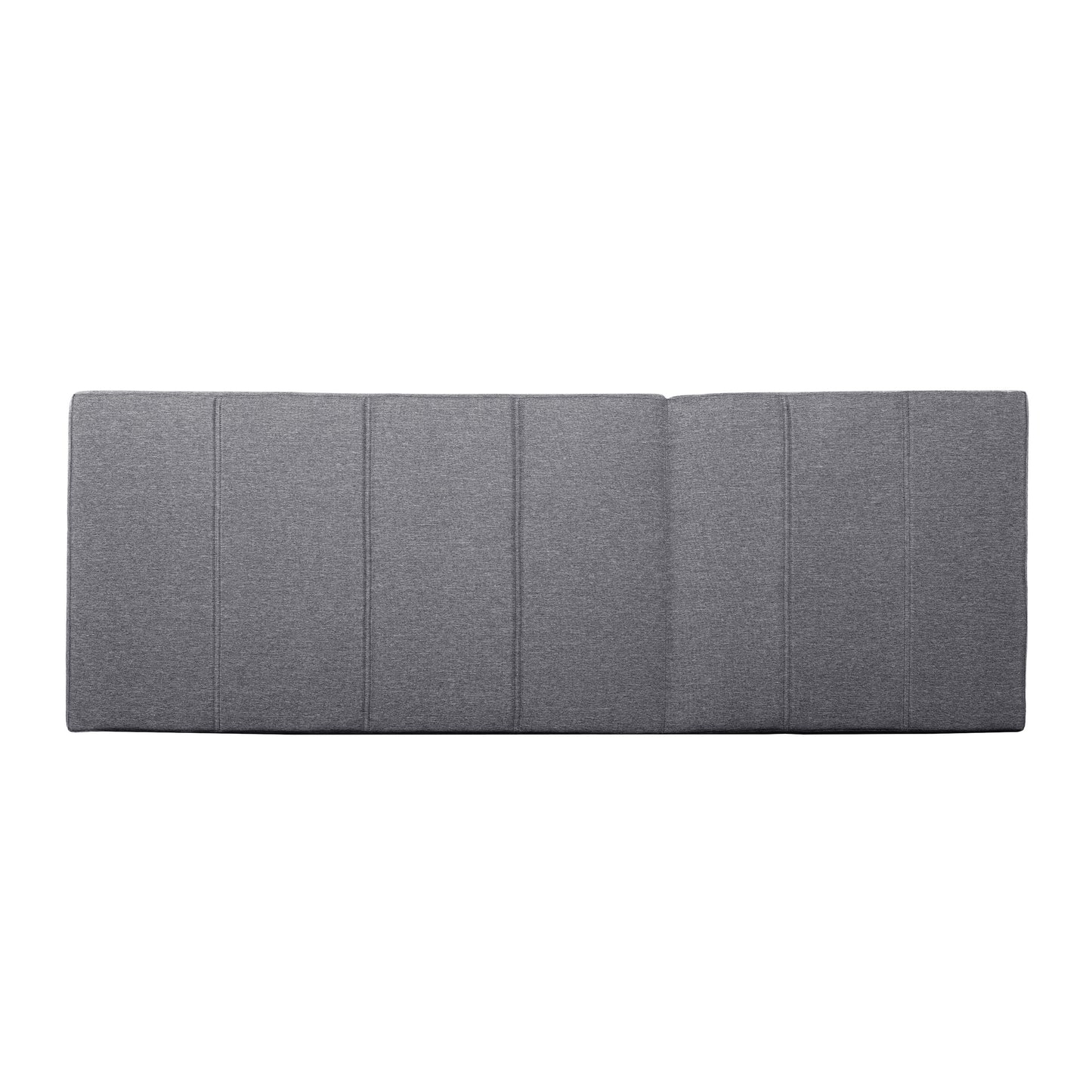 Grey Outdoor Chaise Lounge Cushion with Removable Cover
