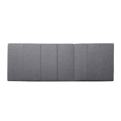 Grey Outdoor Chaise Lounge Cushion with Removable Cover