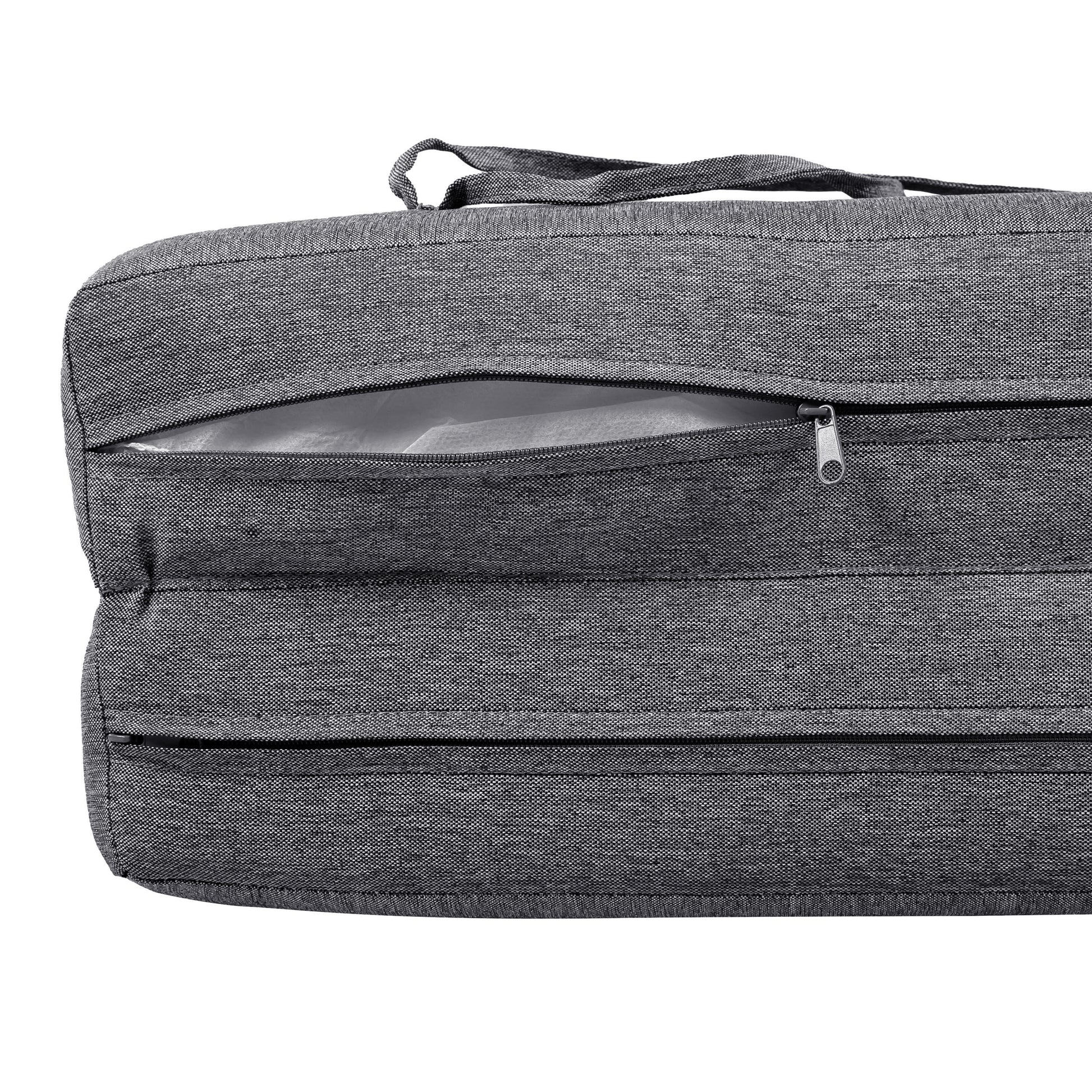 Grey Outdoor Chaise Lounge Cushion with Removable Cover