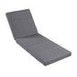 Outdoor Chaise Lounge Cushion Only -  Water-Resistant Patio Lounge Chair Cushion with Removable Cover for Outdoor Chaise Lounges,Grey