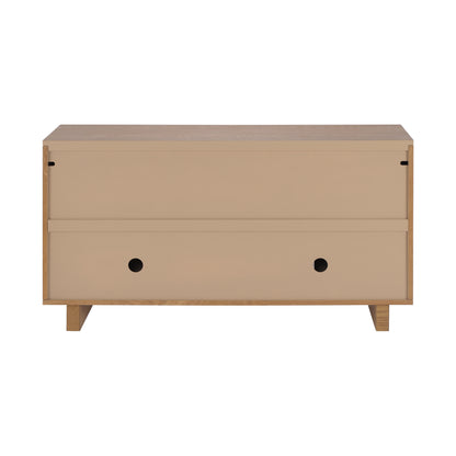 Natural MDF Sideboard Buffet - 59" Dining Storage Cabinet