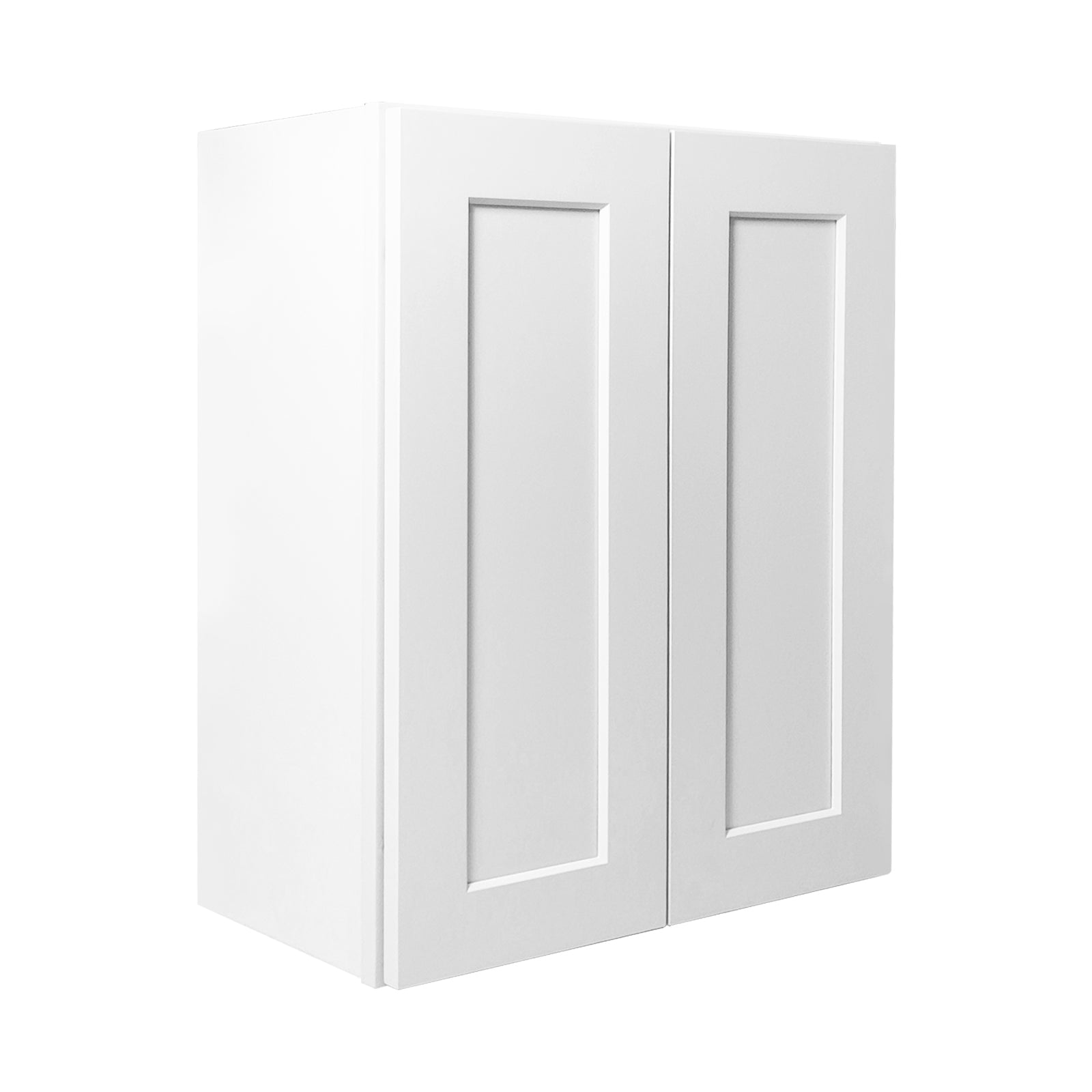 36 Inch White Shaker Wall Cabinet - Adjustable Shelves
