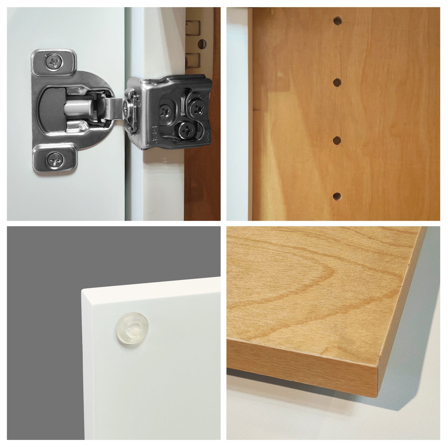36 Inch White Shaker Wall Cabinet - Adjustable Shelves