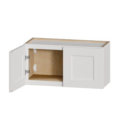 Solid Wood Shaker Wall Cabinet for Home Storage and Room Organization for Living Room