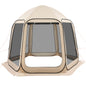 Screen House Tent, 10 x 9.2 ft, 4-8 Person Pop Up Screen Tent, Portable Screened in Canopy with Carry Bag, Netting Sides, Ground Stakes, for Garden, Patio, Backyard, Outdoor Activities, Beige