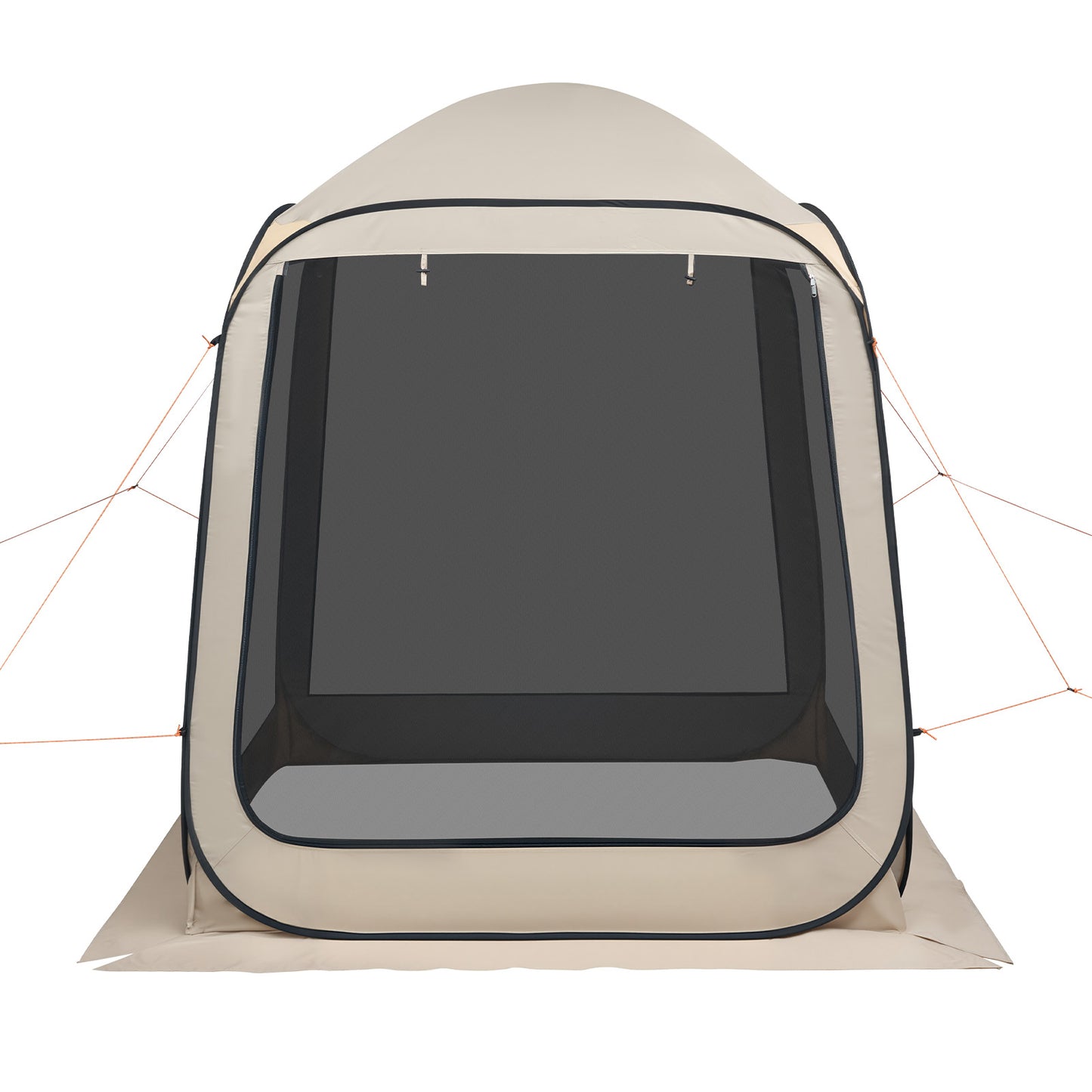Screen House Tent, 6 x 6 ft, 4-6 Person Pop Up Screen Tent, Portable Screened in Canopy with Carry Bag, Netting Sides, Ground Stakes, for Garden, Patio, Backyard, and Outdoor Activities, Beige