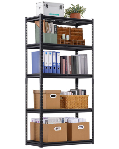 5 Tier Adjustable Heavy Duty Garage Shelving Units - 2000 lbs Capacity