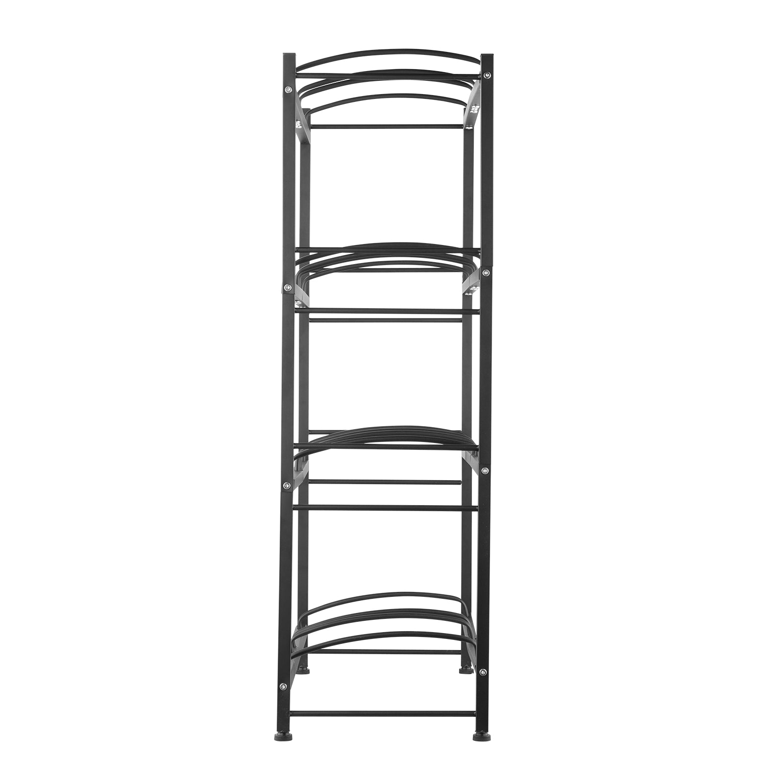 4 Tier Iron Water Jug Holder - Black Display Shelf